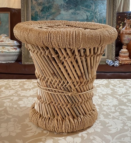 Vintage handwoven rattan - vintage,