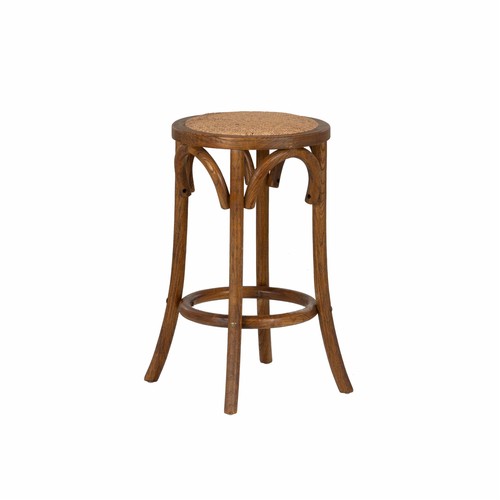 Linon rae wood backless - 24",