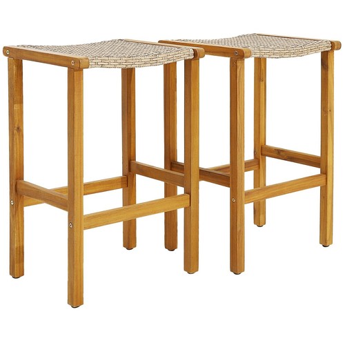 Gymax bar stools - set, wood