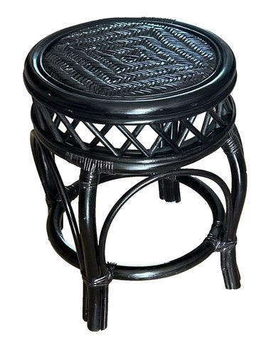 Handmade wicker stool natural - handmade,