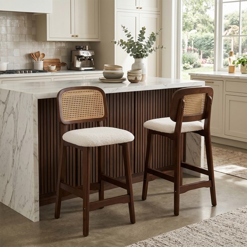 Set bar stools walnut - set, 2
