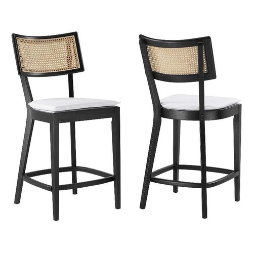 Caledonia wood counter stools - caledonia,