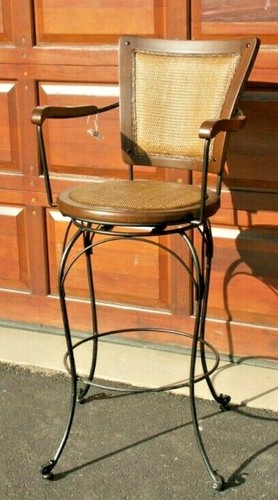Frontgate barstool iron wicker - frontgate,