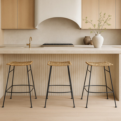 Bar stool grey rattan jawit - bar,