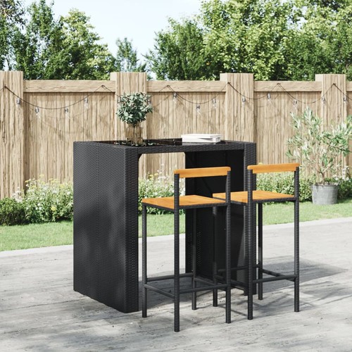 Bar stools pcs black poly - black,