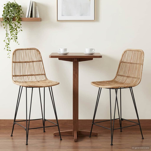 Bar stool 2pc natural - stool,