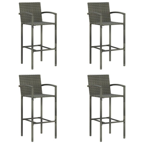 Bar stools pcs - 4, grey