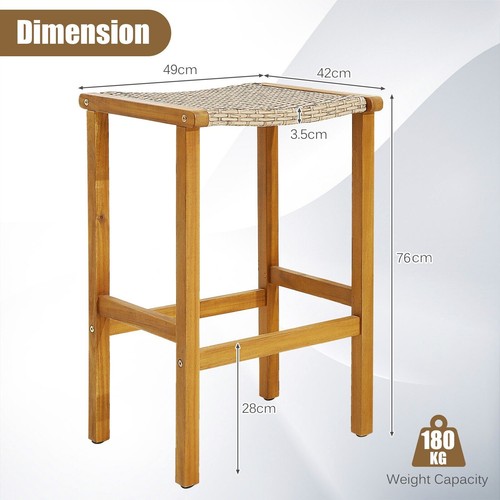 Pack outdoor bar stools - bar, 30