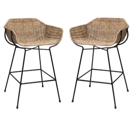 Home square metal rattan - &,