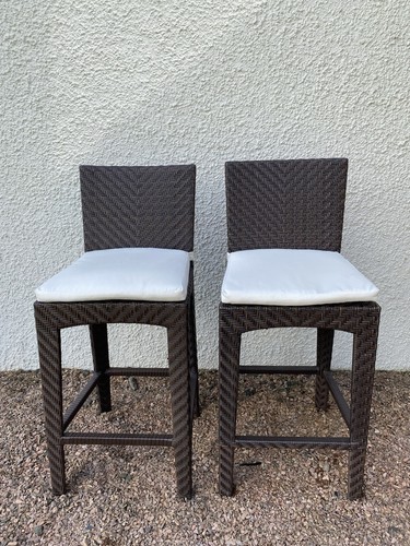 Rattan bar stools - rattan, (indoor
