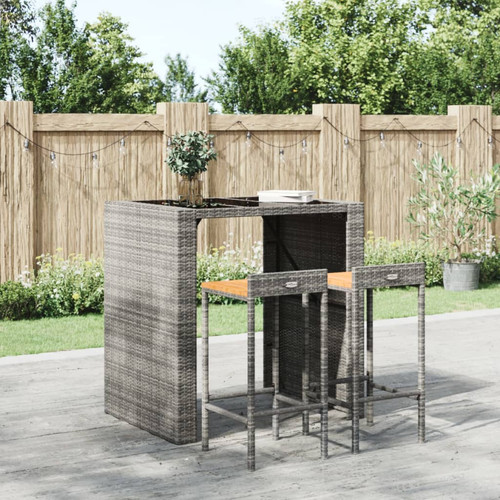 Bar stool pair - , grey