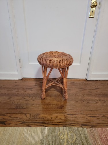Vtg mid century wicker rattan - mid,