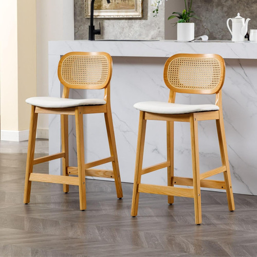 Bar stools set wooden - of, 2