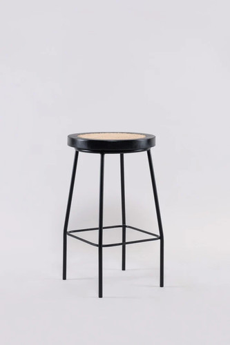 Pair black rattan teak wood - teak,