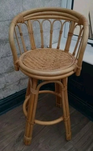 Rattan bamboo bar stool - bar,