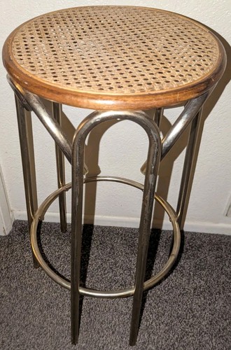 Vintage thonet style bar stool - thonet,