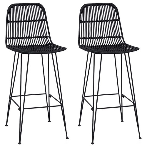 Bar stool pcs rattan and - bar,